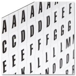 Outlet 0.75 in. Letters Interchangeable Magnetic Board Accessories - Black Office Presentation Supplies