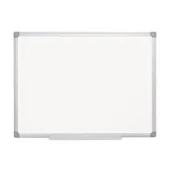 Best 24 in. x 36 in. Aluminum Frame Earth Gold Ultra Magnetic Dry Erase Boards - White Office Presentation Supplies