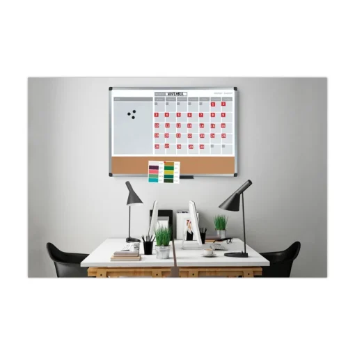 Outlet 1 in. x 1 in. Calendar Dates Interchangeable Magnetic Board Accessories - Red/White (35/Pack) Office Presentation Supplies