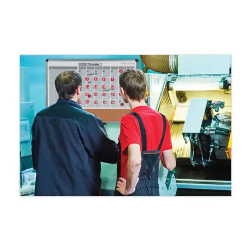 Outlet 1 in. x 1 in. Calendar Dates Interchangeable Magnetic Board Accessories - Red/White (35/Pack) Office Presentation Supplies
