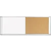 Hot 48 in. x 18 in. Combo Cubicle Workstation Dry Erase/Cork Board - Tan/White Surface, Aluminum Frame Office Presentation Supplies