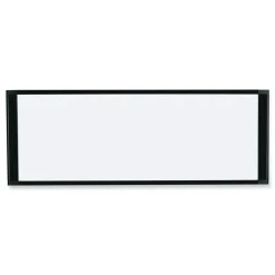 New 36 in. x 18 in. Cubicle Workstation Dry Erase Board - White Surface/Black Aluminum Frame Office Presentation Supplies