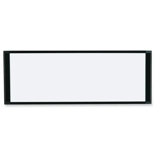 New 36 in. x 18 in. Cubicle Workstation Dry Erase Board - White Surface/Black Aluminum Frame Office Presentation Supplies