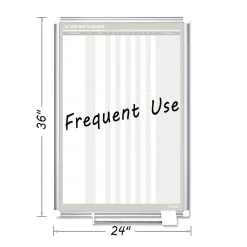 Hot 24 in. x 36 in. In-Out Magnetic Dry Erase Board - Silver Frame Office Presentation Supplies