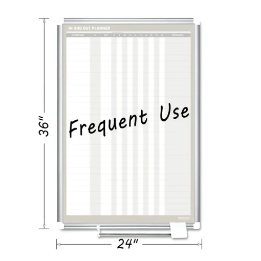 Hot 24 in. x 36 in. In-Out Magnetic Dry Erase Board - Silver Frame Office Presentation Supplies