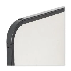 Outlet 11 in. x 14 in. Magnetic Dry Erase Board - White Surface, Black Plastic Frame Office Presentation Supplies
