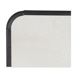 Outlet 11 in. x 14 in. Magnetic Dry Erase Board - White Surface, Black Plastic Frame Office Presentation Supplies