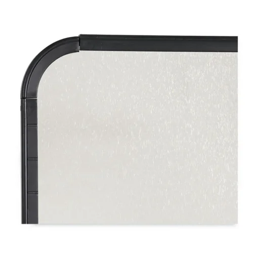 Outlet 11 in. x 14 in. Magnetic Dry Erase Board - White Surface, Black Plastic Frame Office Presentation Supplies