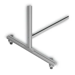 49 in. x 22 in. x 81 in. Protector Series Mobile Glass Panel Divider - Clear/Aluminum Office Furniture & Lighting