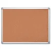 Discount Earth 24 in. x 18 in. Cork Board - Tan Surface/Satin Aluminum Frame Office Presentation Supplies