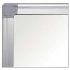 Best Earth Silver 36 in. x 24 in. Easy Clean Dry Erase Boards - White Surface/Satin Aluminum Frame Office Presentation Supplies