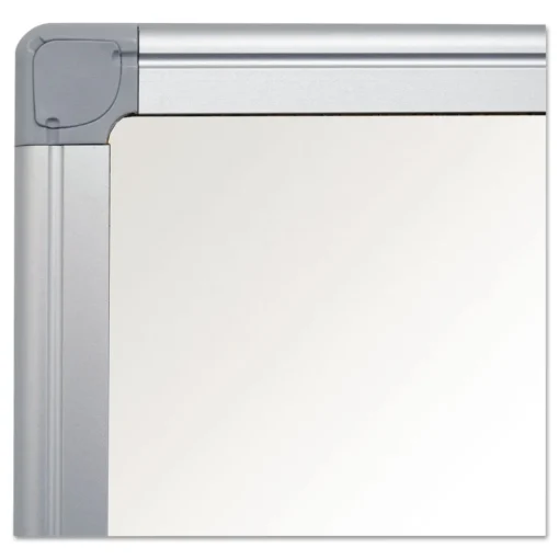Best Earth Silver 36 in. x 24 in. Easy Clean Dry Erase Boards - White Surface/Satin Aluminum Frame Office Presentation Supplies