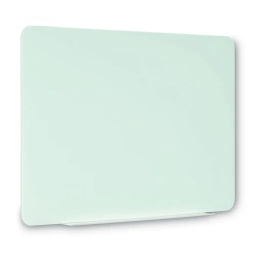 Clearance Lago 48 in. x 36 in. Magnetic Glass Dry Erase Board - Opaque White Office Presentation Supplies