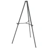 Clearance Quantum Heavy Duty 35.62 in. - 61.22 in. Plastic Display Easel - Black Office Presentation Supplies