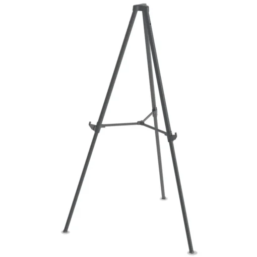 Clearance Quantum Heavy Duty 35.62 in. - 61.22 in. Plastic Display Easel - Black Office Presentation Supplies