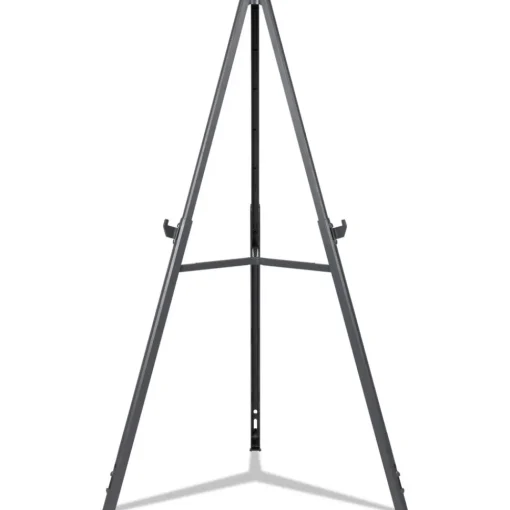 Clearance Quantum Heavy Duty 35.62 in. - 61.22 in. Plastic Display Easel - Black Office Presentation Supplies