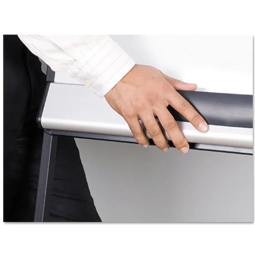 Outlet Tripod Extension Bar 69 in. to 78 in. High Magnetic Dry-Erase Easel - Black/Silver Office Presentation Supplies