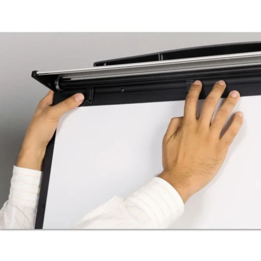 Outlet Tripod Extension Bar 69 in. to 78 in. High Magnetic Dry-Erase Easel - Black/Silver Office Presentation Supplies