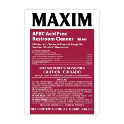 Hot 32 oz. Bottle Safe-to-Ship AFBC Acid-Free Restroom Cleaner - Fresh Scent (6/Carton) Cleaning & Janitorial Supplies