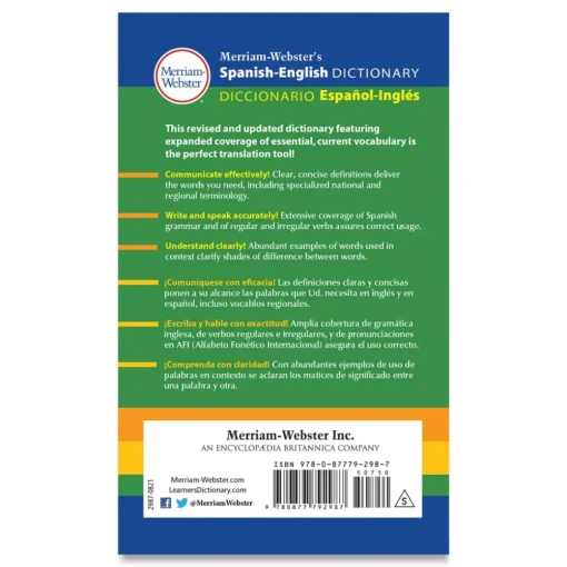 Hot 928 Pages Paperback Spanish-English Dictionary Paper & Printables
