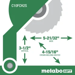 Outlet 10 in. Compound Miter Saw with Laser Marker Miter Saws|Scroll Saws
