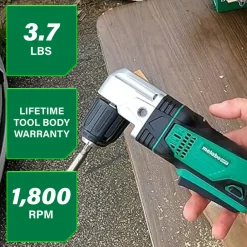 Best 18V Lithium-Ion 3/8 in. Cordless Angle Drill (Tool Only) Right Angle Drills