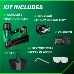 Sale 36V MultiVolt 3-1/2 in. Cordless Framing Nailer Kit (2.5 Ah) Nailers & Staplers