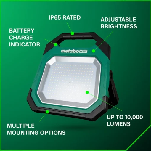 New 18V MultiVolt 10000 Lumen Lithium-Ion Cordless LED Work Light (Tool Only) Work Lights