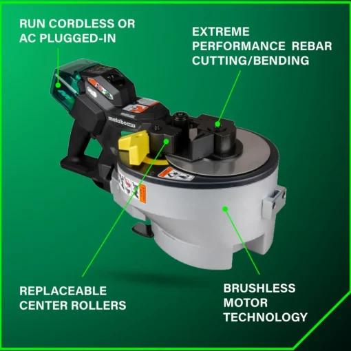 Clearance VB3616DAM 36V MultiVolt Portable Cordless Rebar Bender/Cutter Kit (4 Ah) Copper And Pvc Cutters