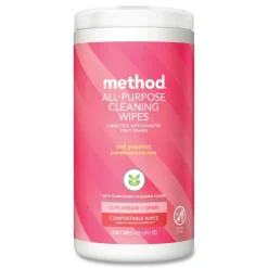 New 1 Ply All Purpose Cleaning Wipes - White Pink Grapefruit (6/Carton) Cleaning & Janitorial Supplies