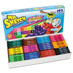 Clearance Washable Markers with Broad Chisel Tip - Assorted Colors (192/Set) Pens, Pencils & Markers