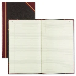 Discount Texthide Eye-Ease 14.25 in. x 8.75 in. Sheets Record Book - Black/Burgundy/Gold Cover Paper & Printables