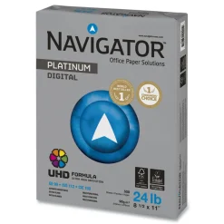 99 Bright 24 lbs. Bond Weight 8.5 in. x 11 in. Platinum Paper - White (10/Carton) Paper & Printables