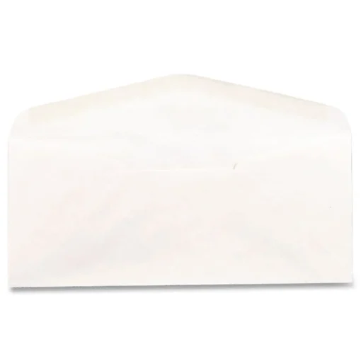 Outlet 4.13 in. x 9.5 in. CLASSIC CREST Commercial Flap Gummed Closure #10 Envelope - Classic Natural White (500/Box) Mailing, Packing & Shipping