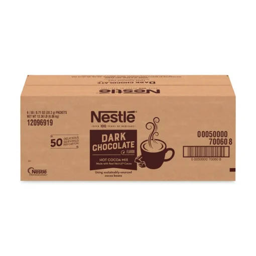 12096919 0.71 oz Hot Cocoa Mix Packet - Dark Chocolate (300/Carton) Food And Snacks