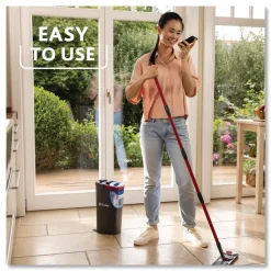 Clearance 9.25 in. x 4.38 in. H2prO Flat Mop Head Replacement - Blue/White (2/Pack, 6 Packs/Carton) Cleaning & Janitorial Supplies