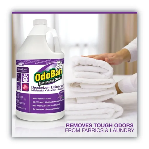 New 1 Gallon Bottle Concentrate Odor Eliminator and Disinfectant - Lavender Scent (4/Carton) Odor Control