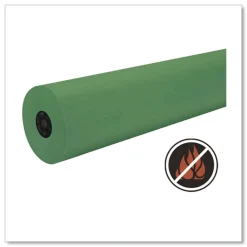 Clearance 36 in. x 1000 ft. 40 lb Cover Weight Decorol Flame Retardant Art Rolls - Tropical Green (1-Roll) Arts & Crafts Supplies