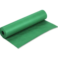 35 lbs. Wrapping Weight 36 in. x 1000 ft. Rainbow Duo-Finish Colored Kraft Paper - Emerald (1-Roll) Arts & Crafts Supplies