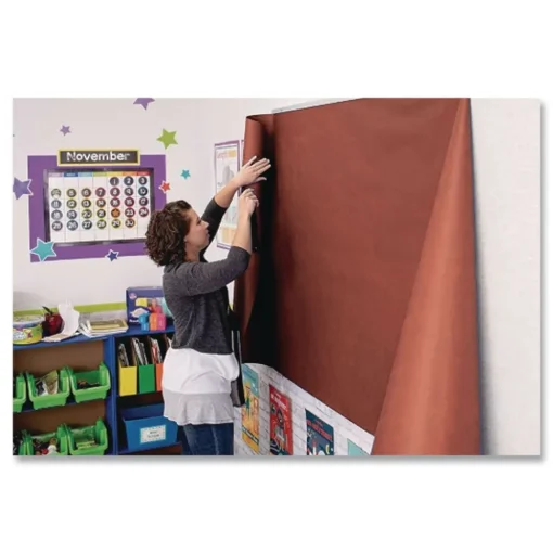 Discount 35 lbs. Wrapping Weight 36 in. x 1000 ft. Rainbow Duo-Finish Colored Kraft Paper - Brown (1-Roll) Arts & Crafts Supplies