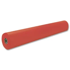 Clearance 35 lbs. Wrapping Weight 36 in. x 1000 ft. Rainbow Duo-Finish Colored Kraft Paper - Orange (1-Roll) Arts & Crafts Supplies