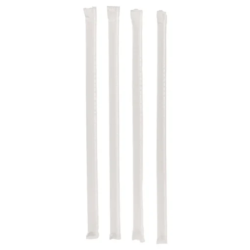 Online 10.25 in. Giant Paper-Wrapped Straw - Translucent (1800/Carton) Tabletop And Serveware