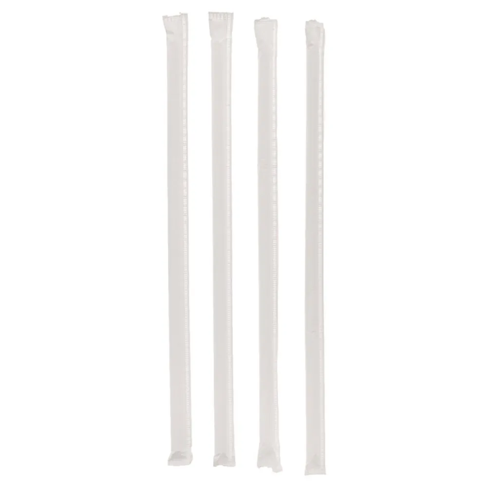 Online 10.25 in. Giant Paper-Wrapped Straw - Translucent (1800/Carton) Tabletop And Serveware