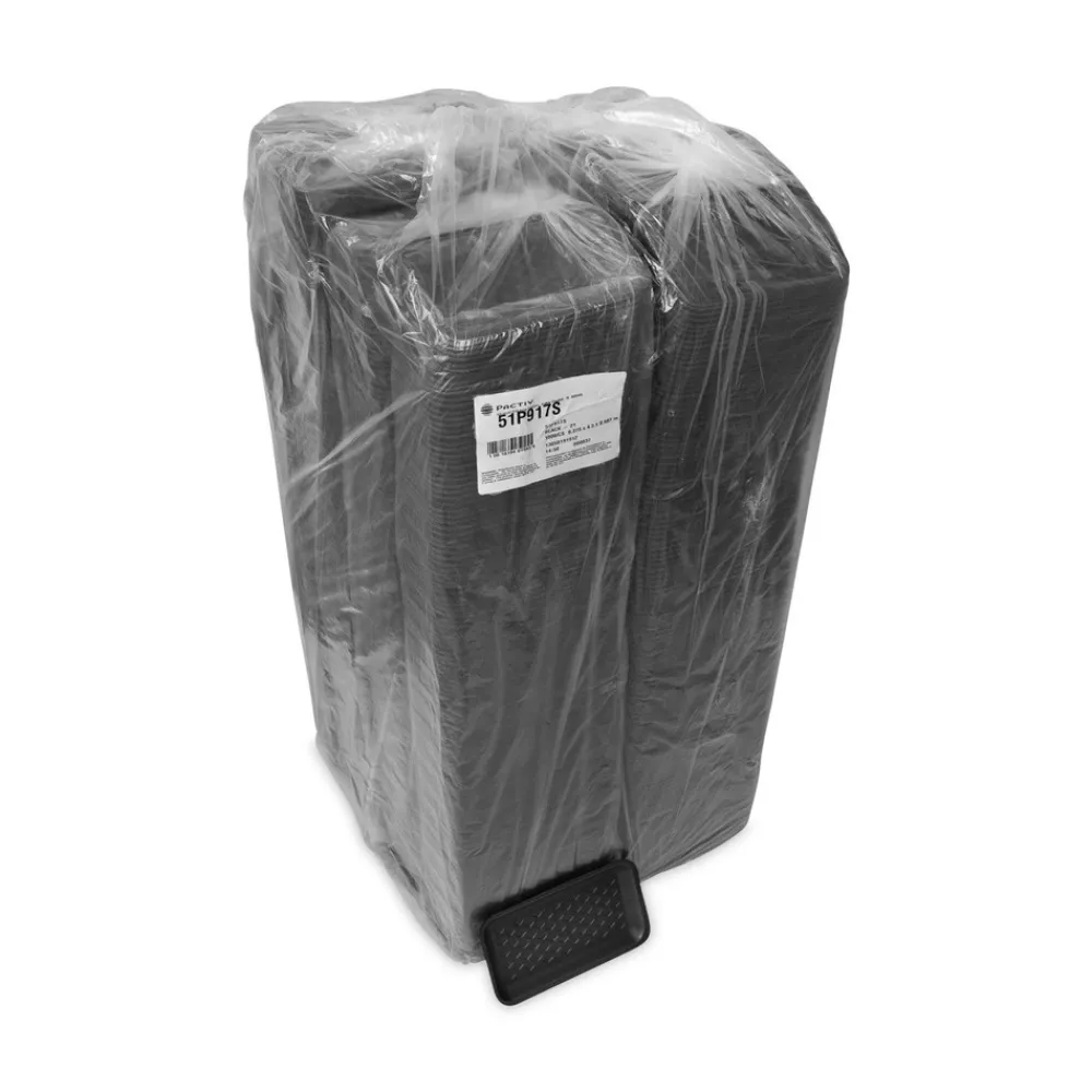 Outlet 8.38 in. x 4.5 in. x 0.69 in. No. 17S Foam Supermarket Tray - Black (1000/Carton) Tabletop And Serveware