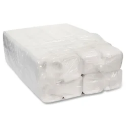 Clearance 5.1 in. x 5.1 in. x 0.65 in. #1S Foam Supermarket Tray - White (1000/Carton) Tabletop And Serveware