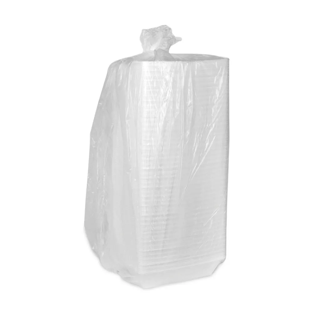 Best 9.75 in. x 5 in. x 3.25 in. Foam Hinged Lid Containers - White (560/Carton) Tabletop And Serveware