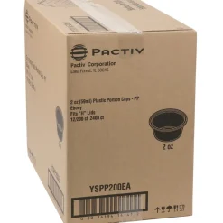 Sale 2 oz. Plastic Portion Cup - Black (2400/Carton) Tabletop And Serveware