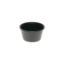 Sale 2 oz. Plastic Portion Cup - Black (2400/Carton) Tabletop And Serveware