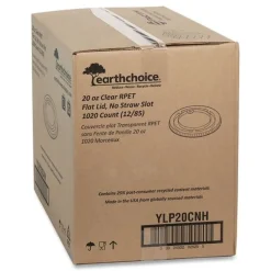 Sale EarthChoice 9 - 20 oz. No Straw Slot Cold Cup Lids - Clear (1020/Carton) Tabletop And Serveware