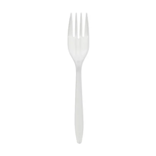 Sale Fieldware Mediumweight Fork Cutlery - White (1,000/Carton) Tabletop And Serveware